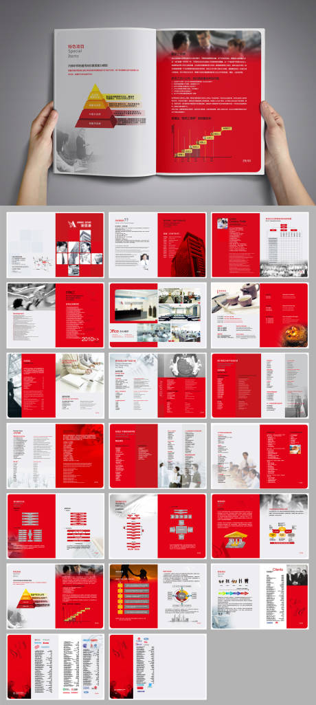 编号：20221030233043231【享设计】源文件下载-红色企业宣传画册楼书