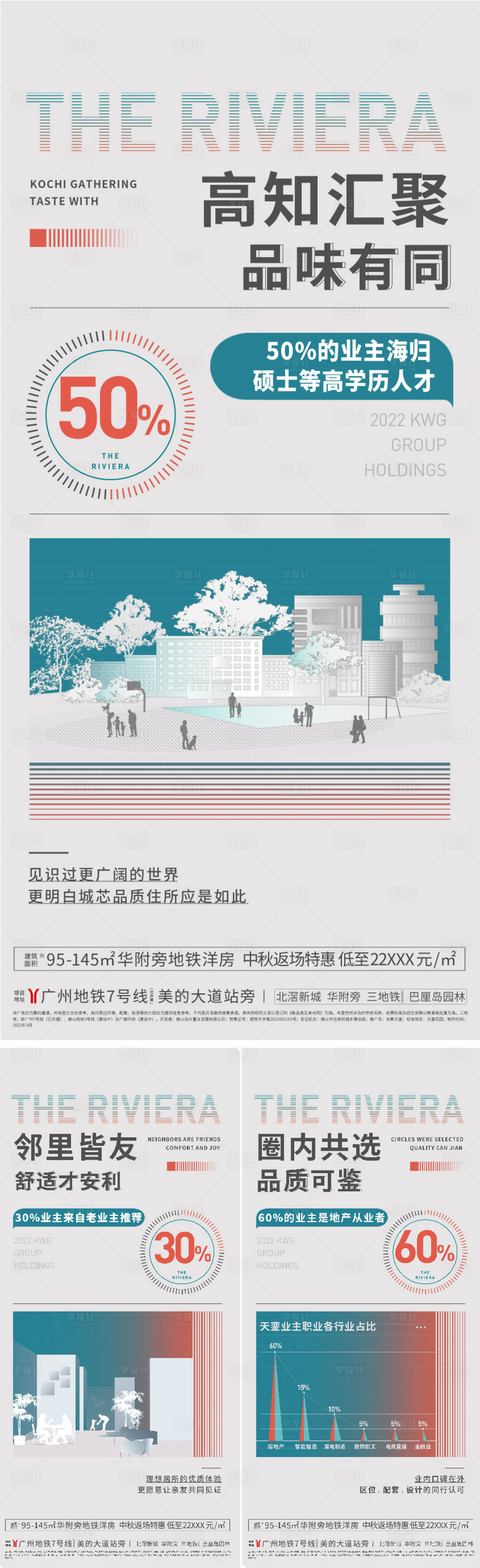 源文件下载【享设计】搜索编号：82900012565359102【地产价值点系列海报】