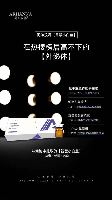 源文件下载【医美外泌体产品海报】编号：63350012786548302