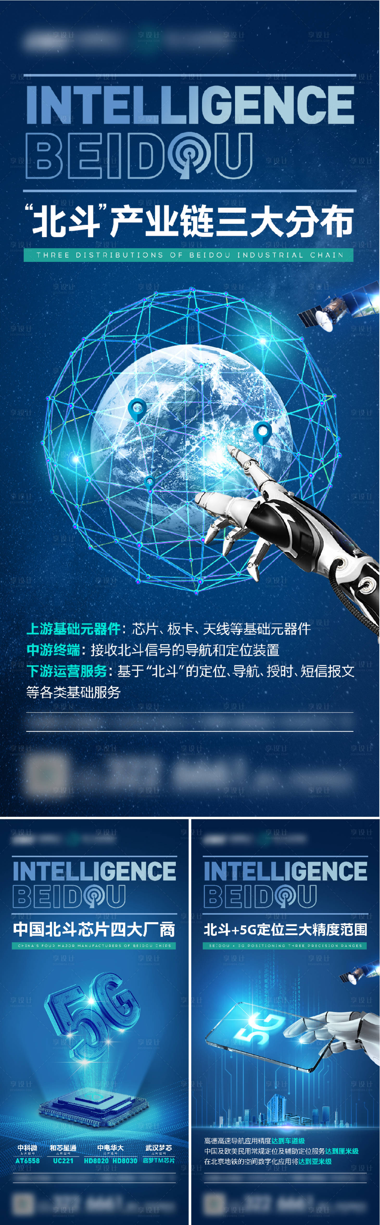 编号：20221009154042828【享设计】源文件下载-北斗卫星科技系列海报
