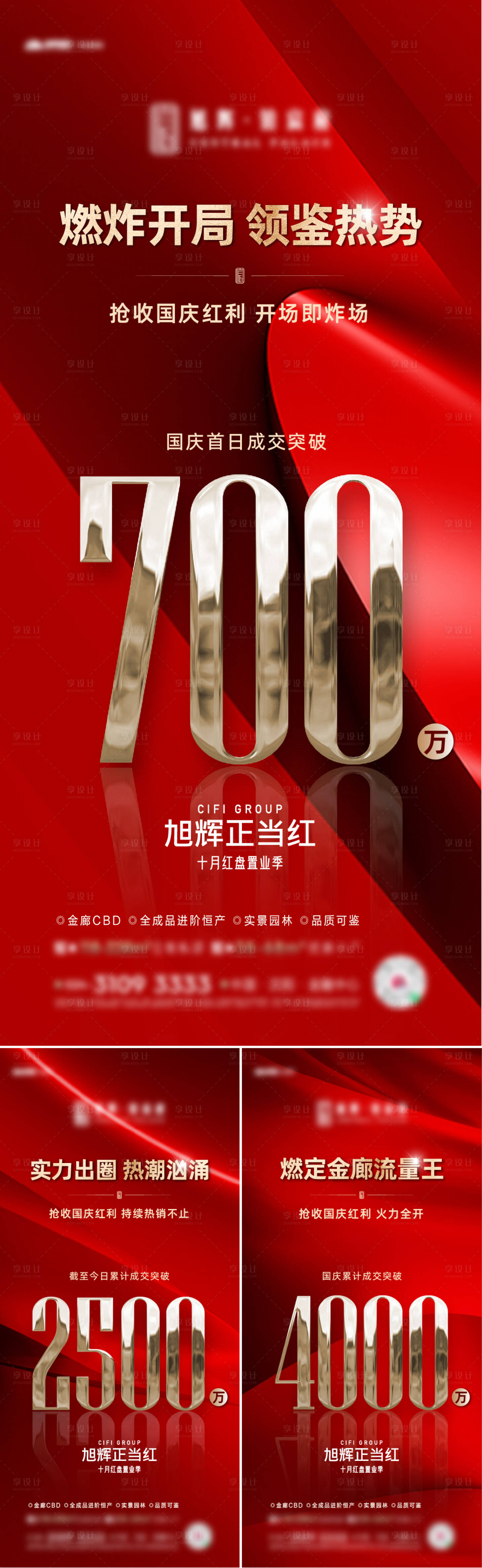 源文件下載【地產(chǎn)紅金數(shù)字紅稿海報】編號：68620012747795123