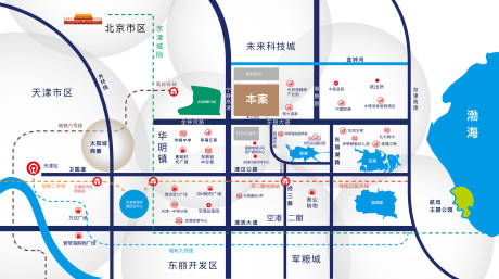 源文件下载【天津空港位置图地产房地产位置图】编号：20221116185328043