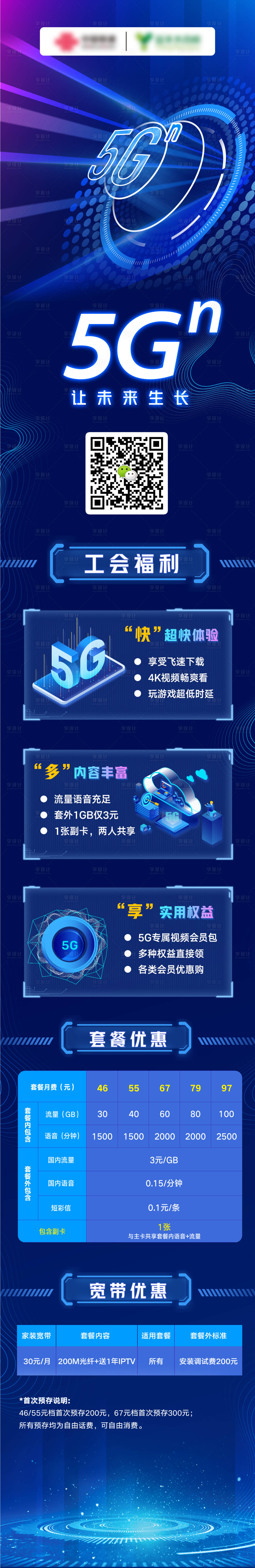 源文件下载【享设计】搜索编号：12710013172896190【通信科技长图】