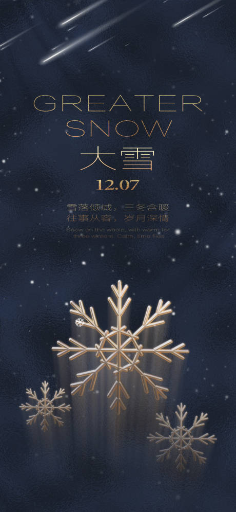 源文件下载【大雪节气海报 】编号：16960013610749831