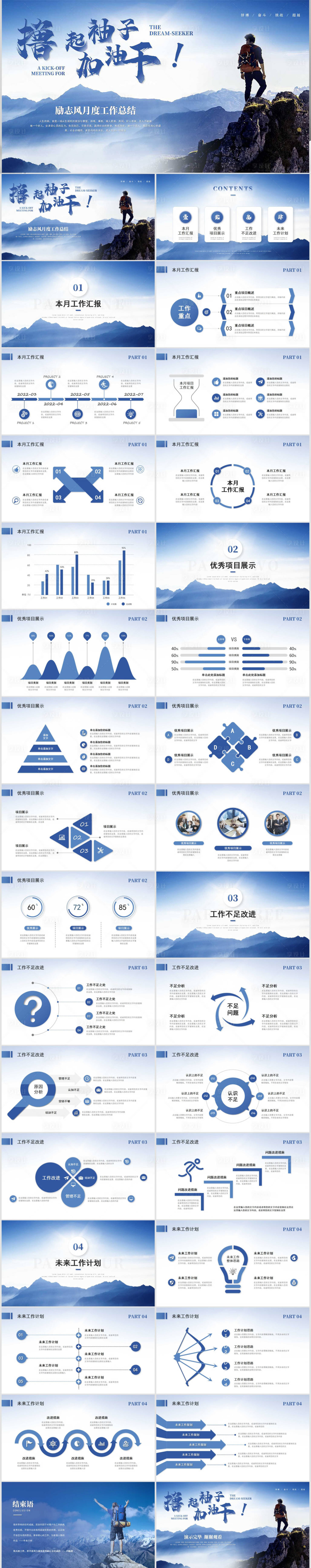 源文件下载【享设计】搜索编号：84250013192746406【励志风月度工作总结工作汇报述职报告 】