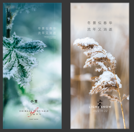 源文件下载【小雪节气海报】编号：76800013333656175