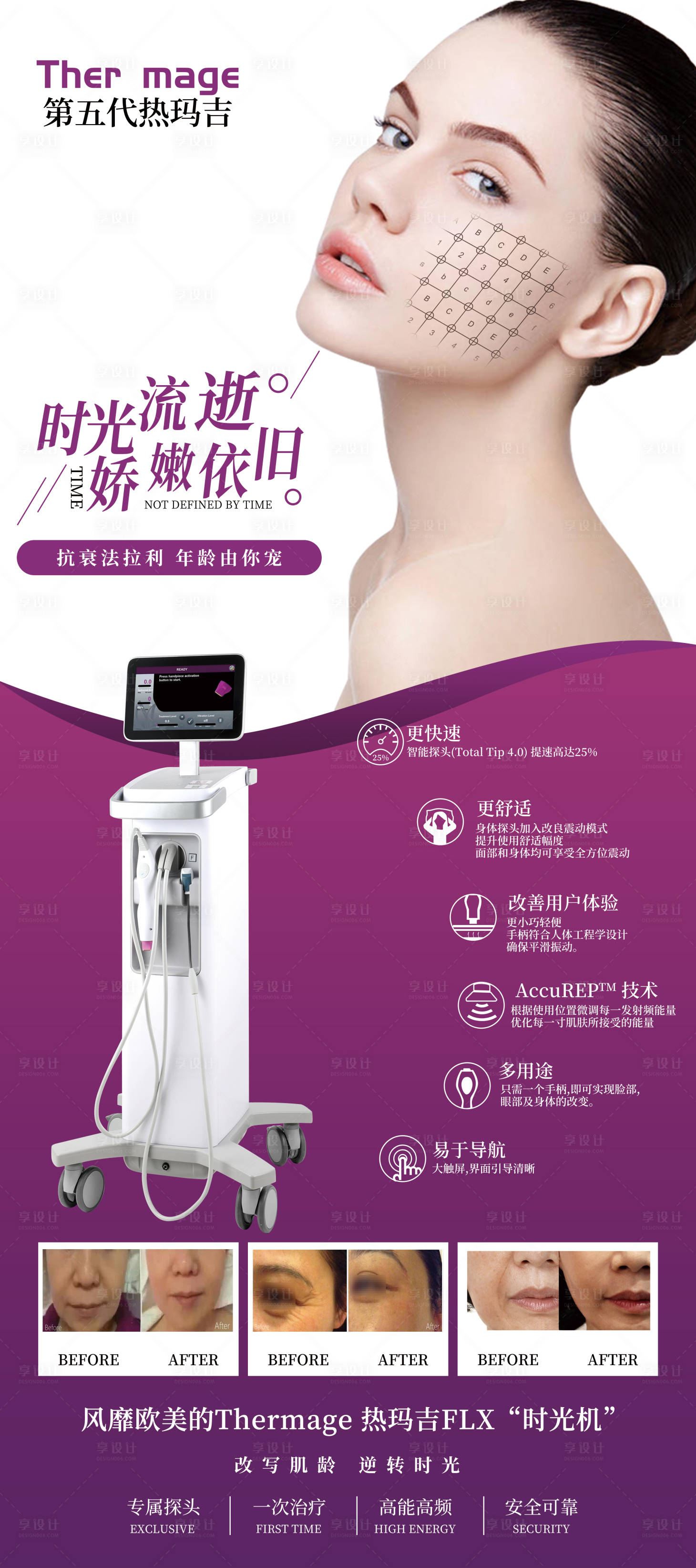 源文件下载【享设计】搜索编号：66120013355975716【第五代热玛吉医美海报】