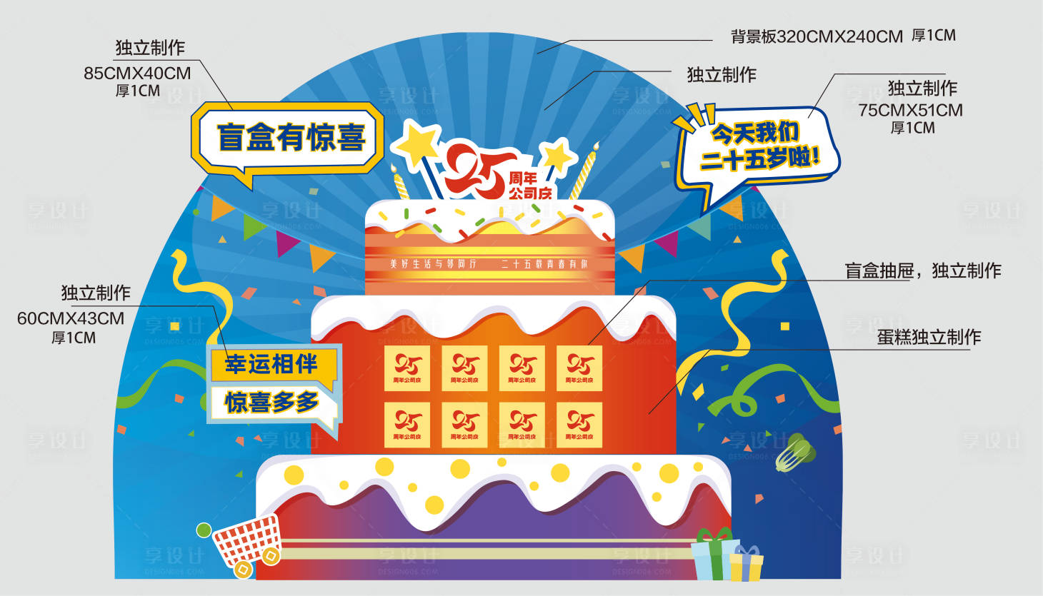 源文件下載【享設(shè)計】搜索編號：69070013275604729【周年慶活動美陳】