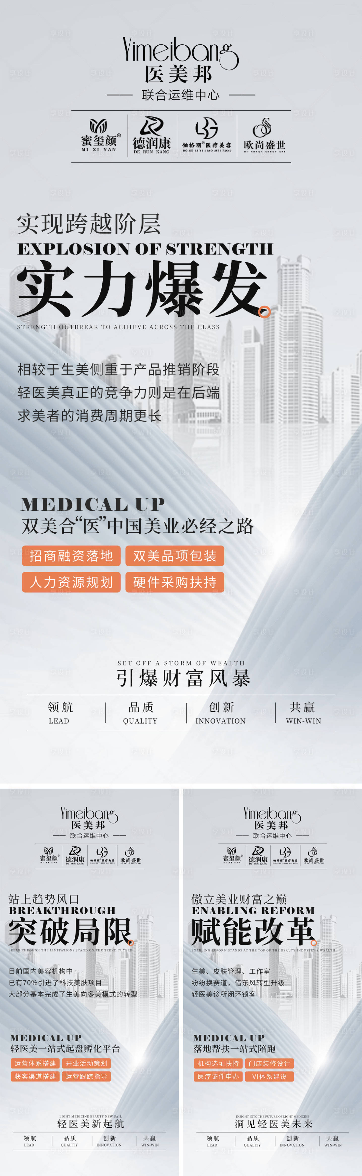 源文件下载【享设计】搜索编号：28880013234838702【医美招商宣传系列】