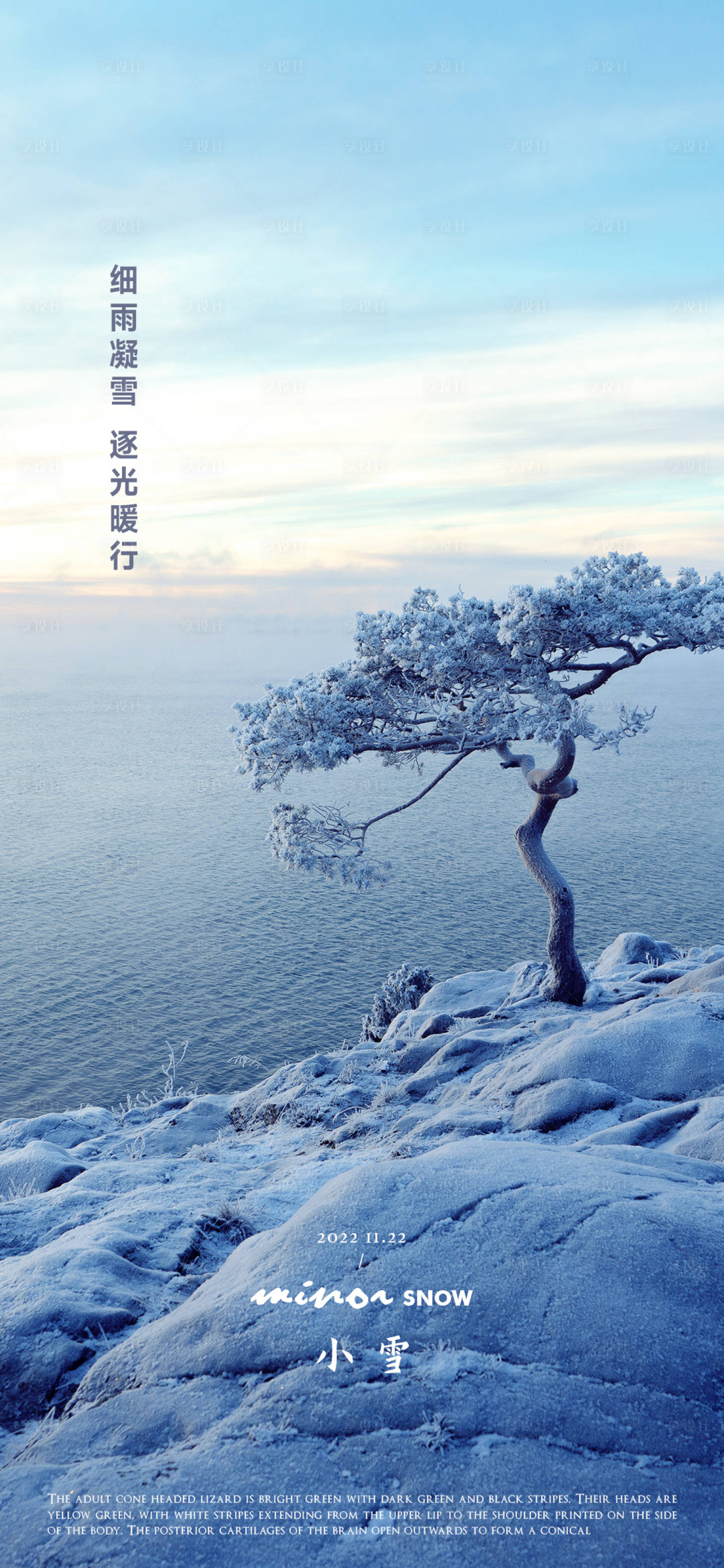 源文件下載【享設計】搜索編號：49650013372746814【小雪節氣海報】