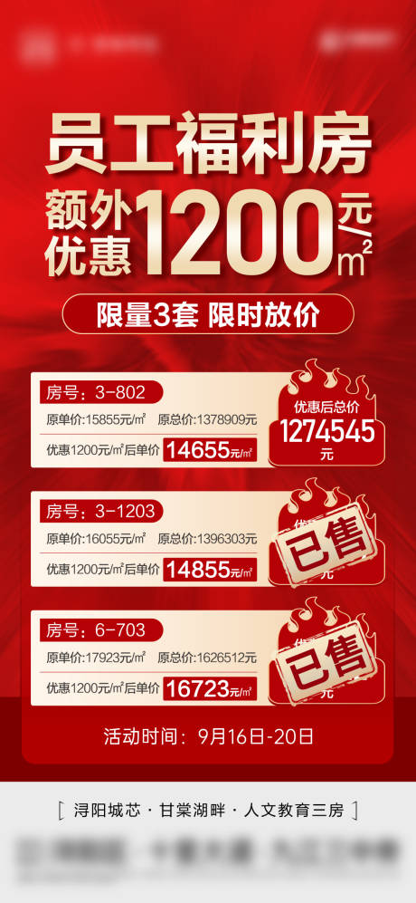 源文件下载【红金热销人气特价房单图】编号：20221111124547906