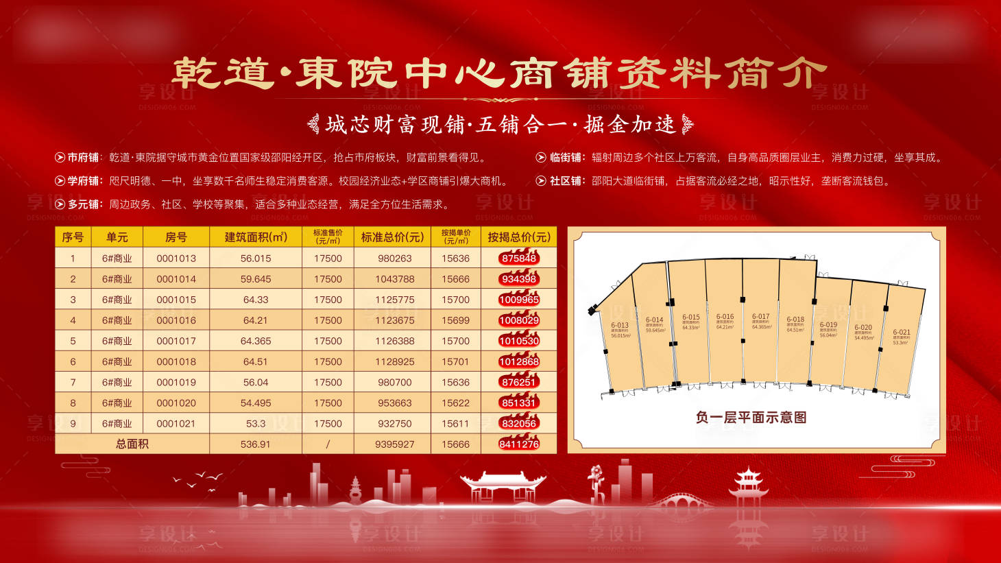 源文件下载【享设计】搜索编号：11100013150184882【商铺户型海报】