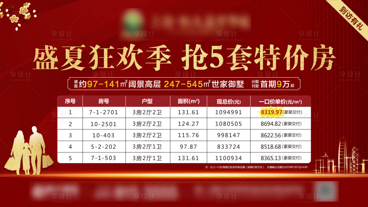 源文件下載【享設計】搜索編號：80390013264196594【特價房展板】