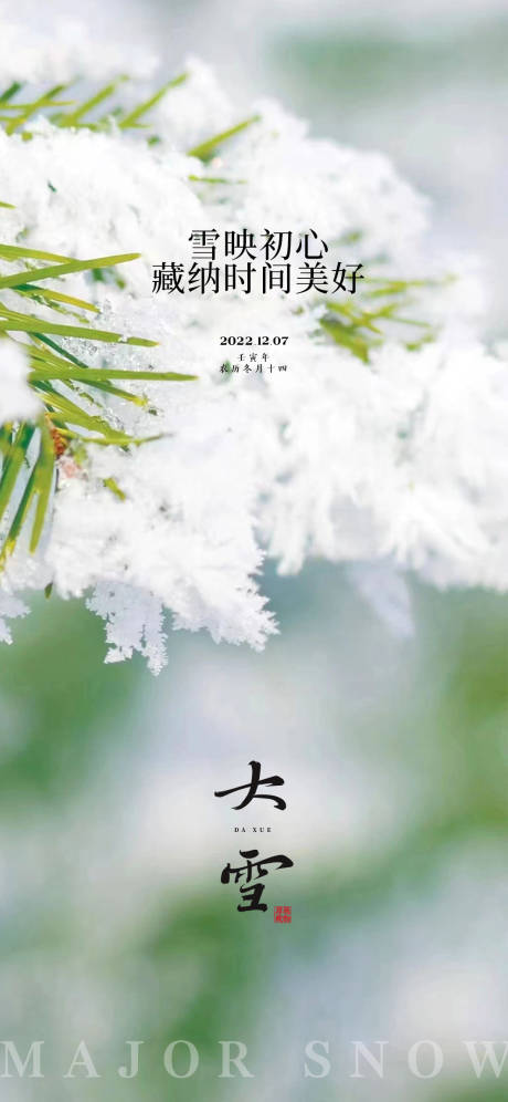 源文件下载【大雪节气海报】编号：20221122151712446