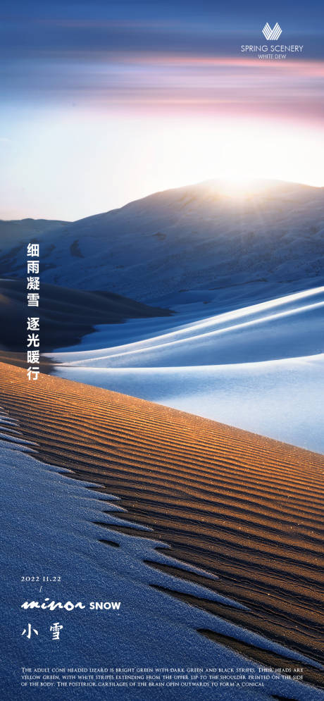 源文件下載【享設計】搜索編號：22950013371871926【小雪大雪二十四節氣海報】