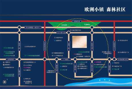 源文件下载【蓝色区位路线图】编号：67320013532604411