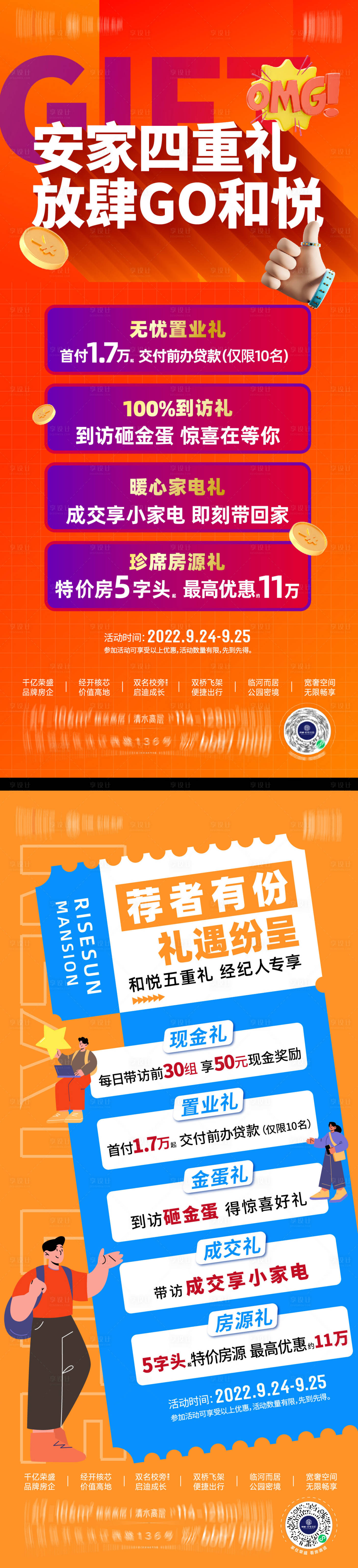 源文件下載【享設(shè)計(jì)】搜索編號：99150013079931850【地產(chǎn)熱銷四重禮海報】