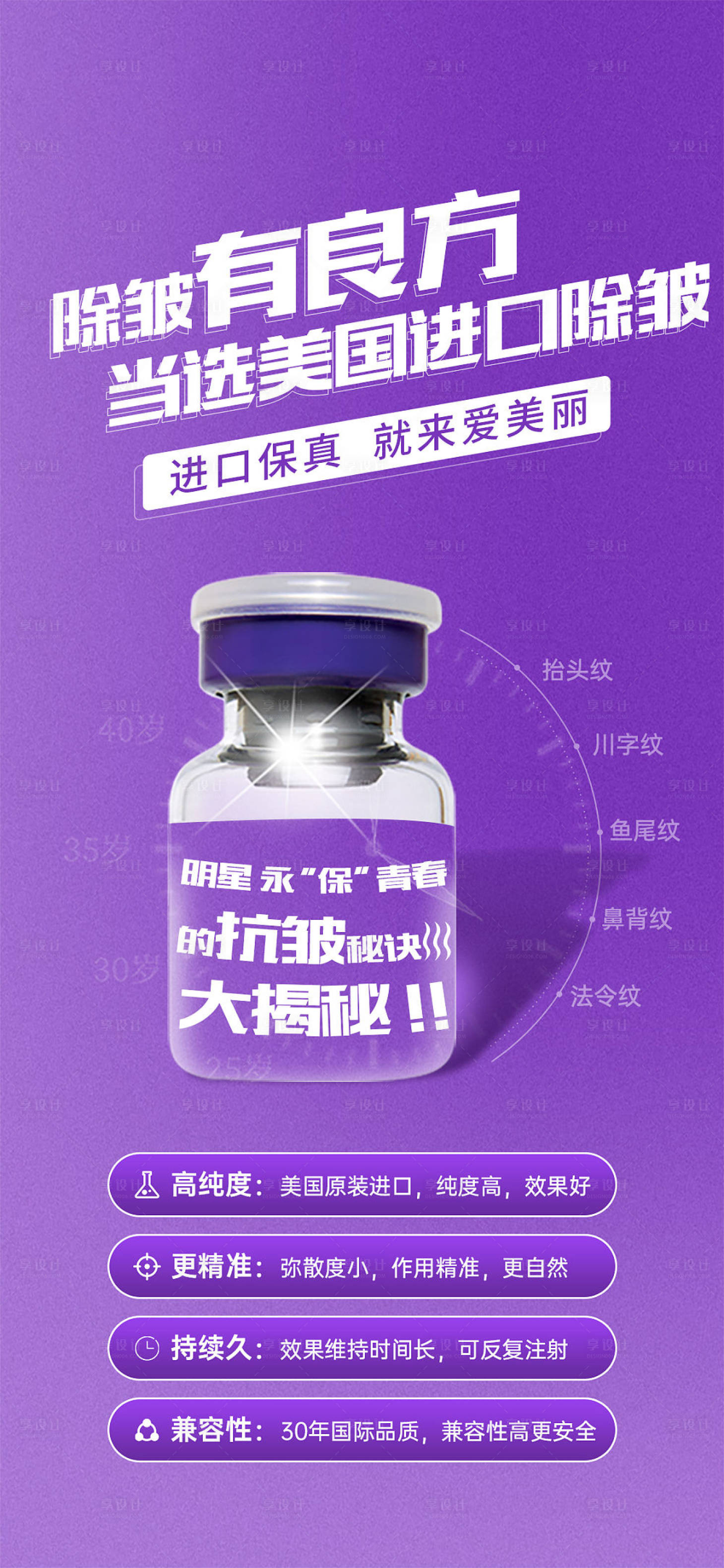 源文件下載【享設計】搜索編號：54580013454349550【醫美進口保妥適除皺海報】