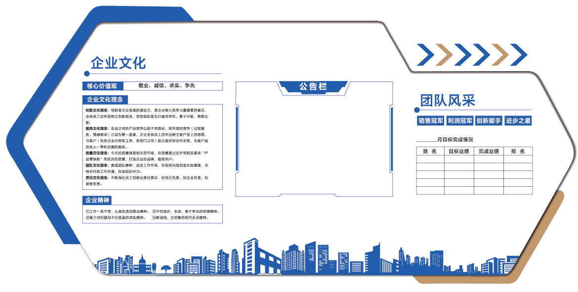 企业文化墙形象墙展板