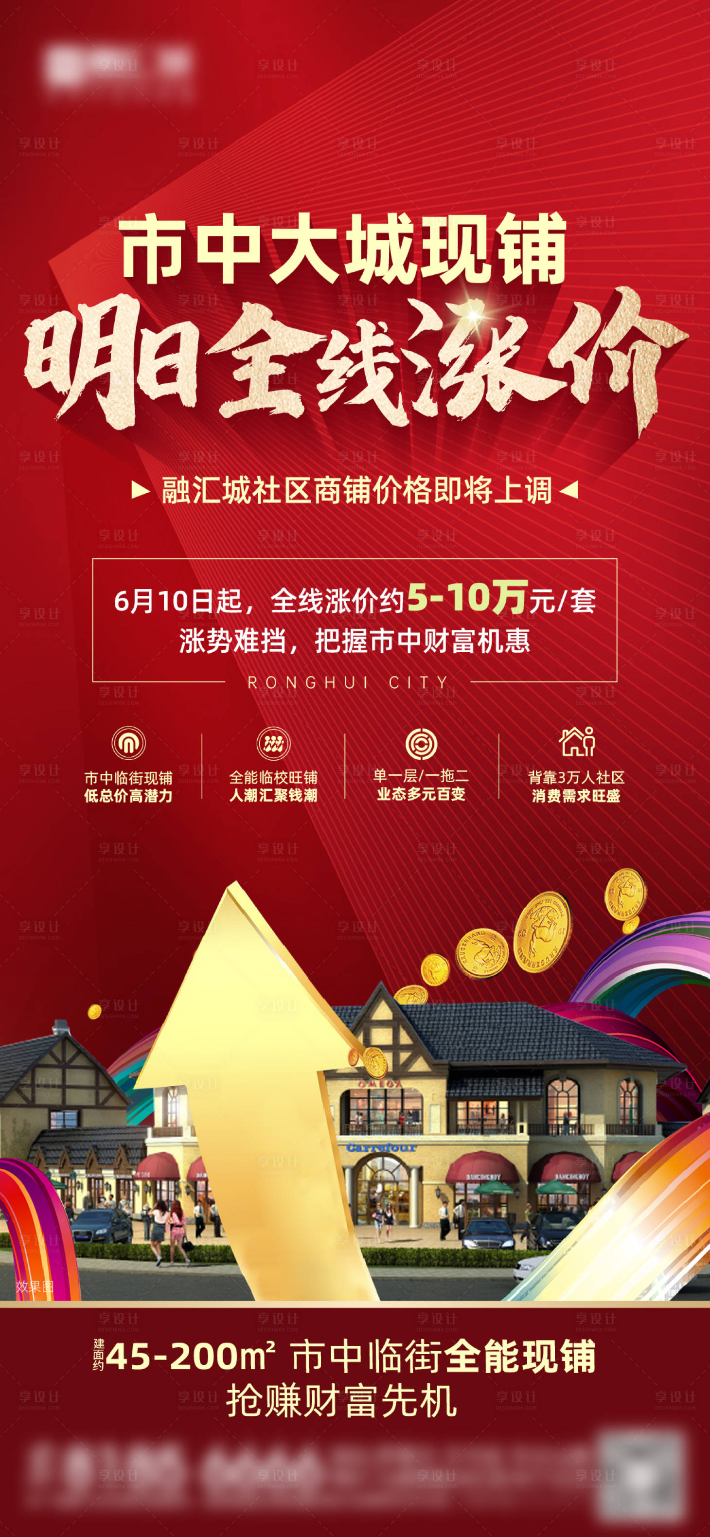 源文件下載【享設計】搜索編號：47320013414722828【商鋪底商漲價單圖】