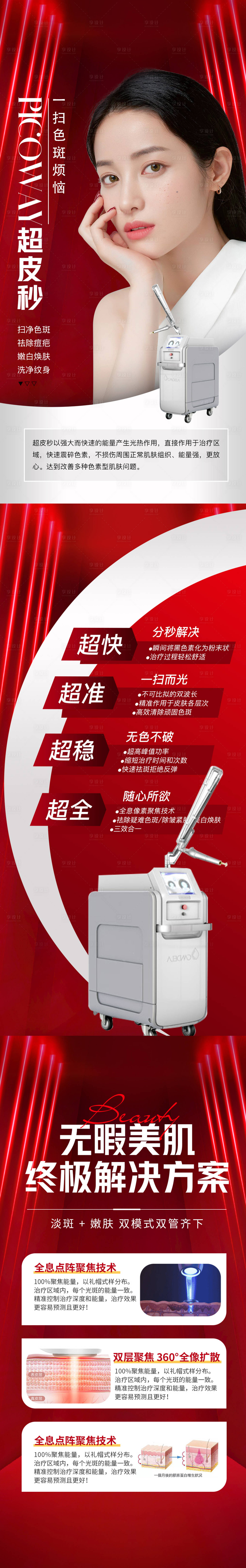 源文件下載【享設(shè)計(jì)】搜索編號(hào)：94330013162085670【醫(yī)美祛斑超皮秒美肌原理頁(yè)面海報(bào)3宮格】