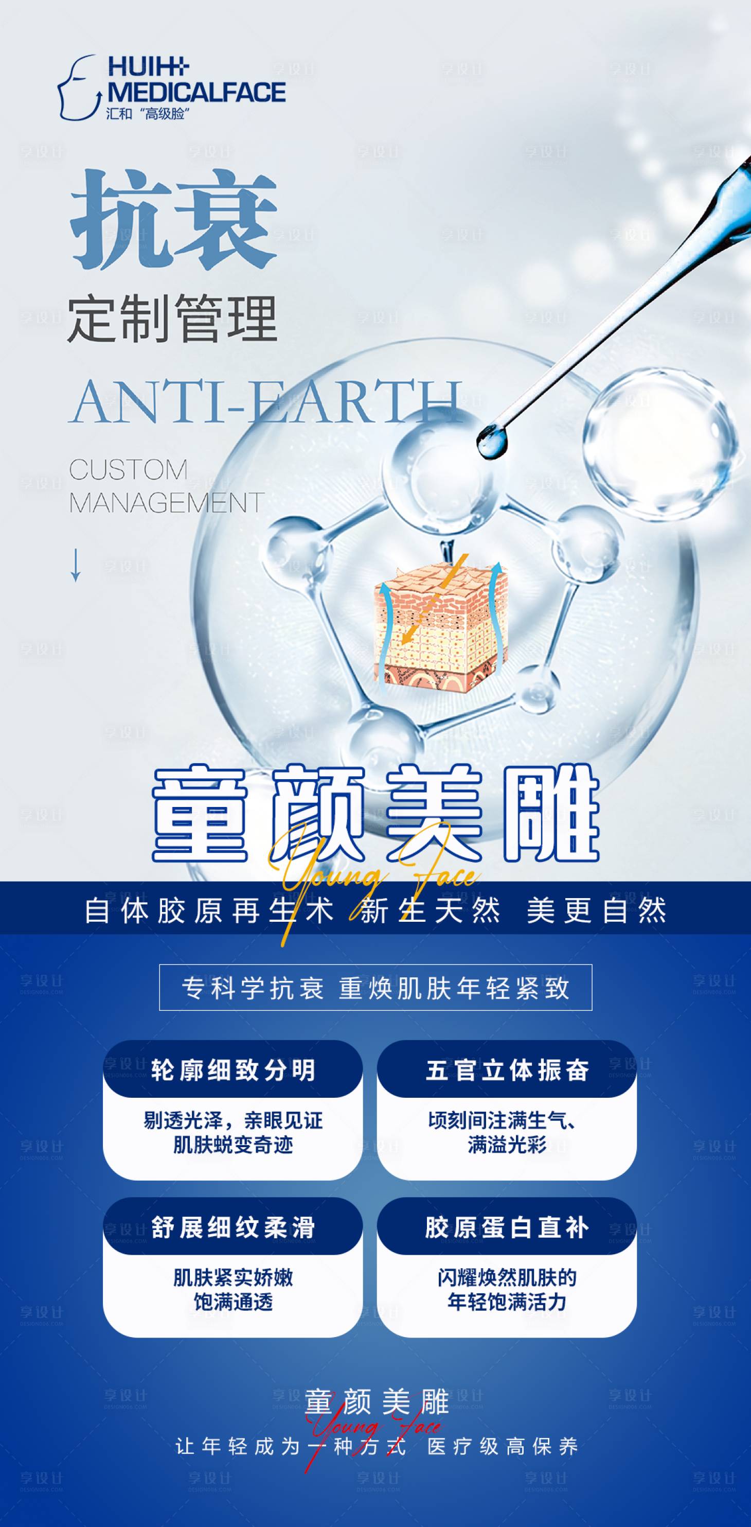 源文件下載【享設計】搜索編號：54160013403726677【醫美抗衰海報】