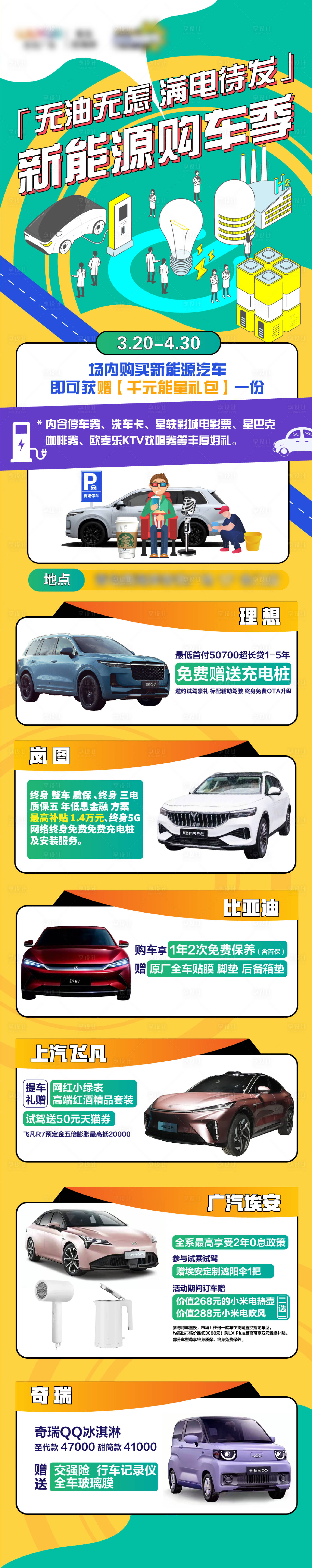 源文件下載【享設計】搜索編號：40850013594858628【新能源購車季活動長圖】