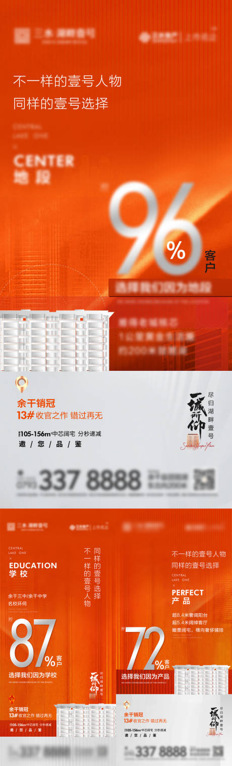 源文件下载【地产客户来访热销业绩系列海报】编号：86210013576683243