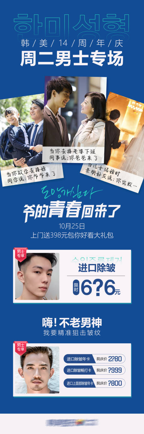 源文件下載【醫美整形男士專場政策圖】編號：18440013149565689