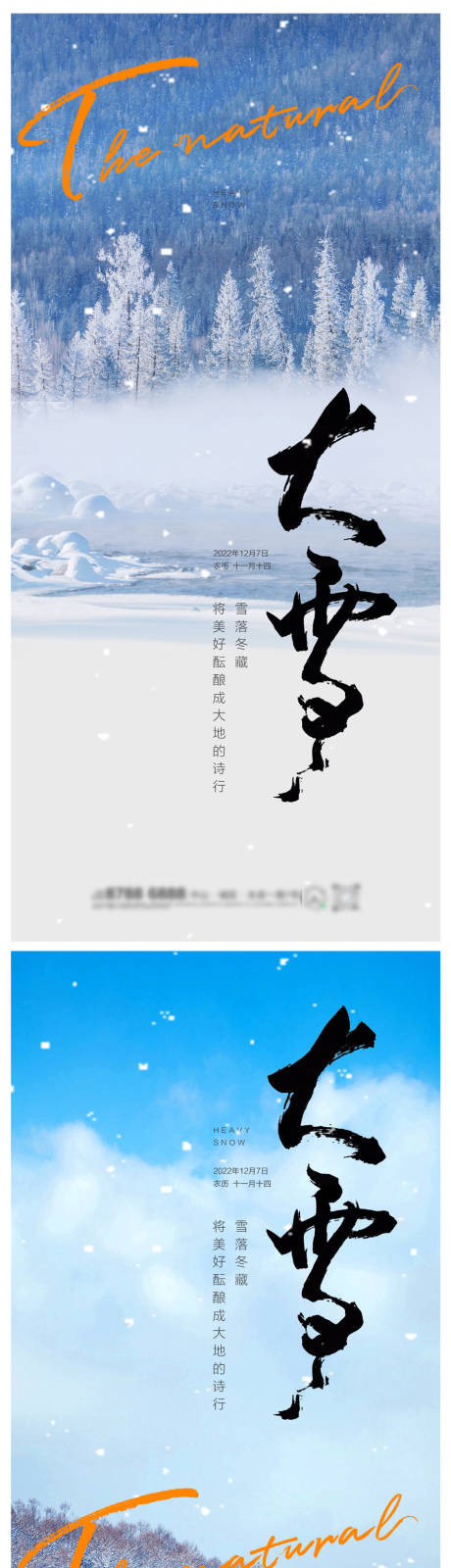 源文件下载【大雪节气海报】编号：65430013526892693