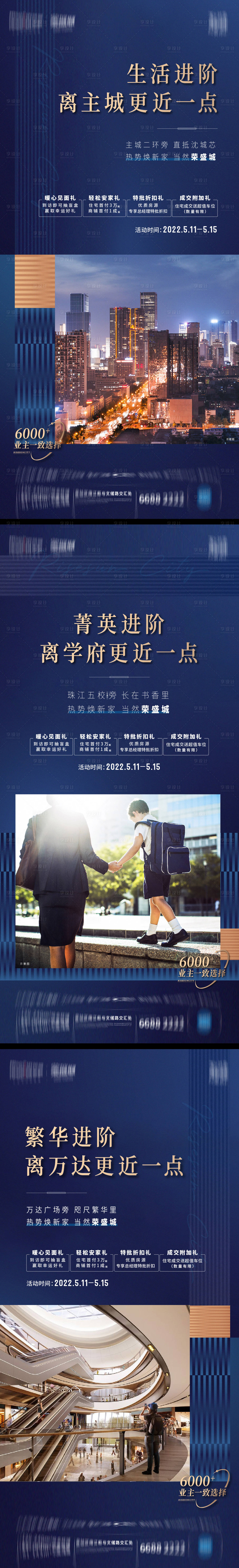 源文件下载【享设计】搜索编号：51050013106771144【地产配套价值点系列海报】
