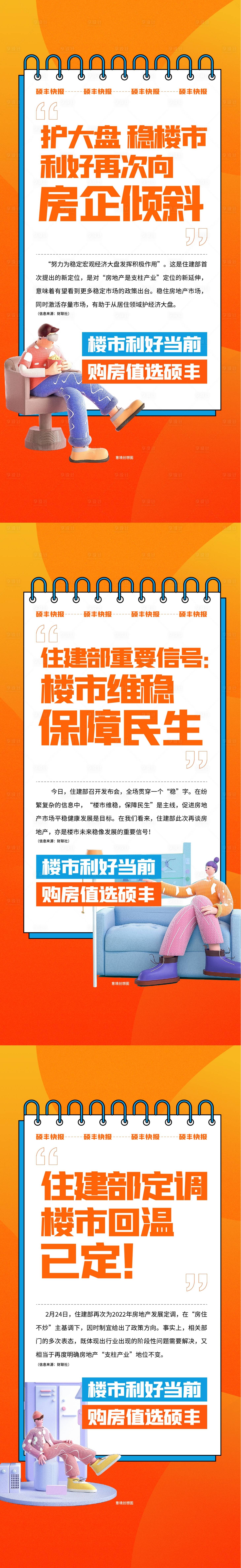 源文件下載【地產樓市利好系列海報】編號：71410013517583649