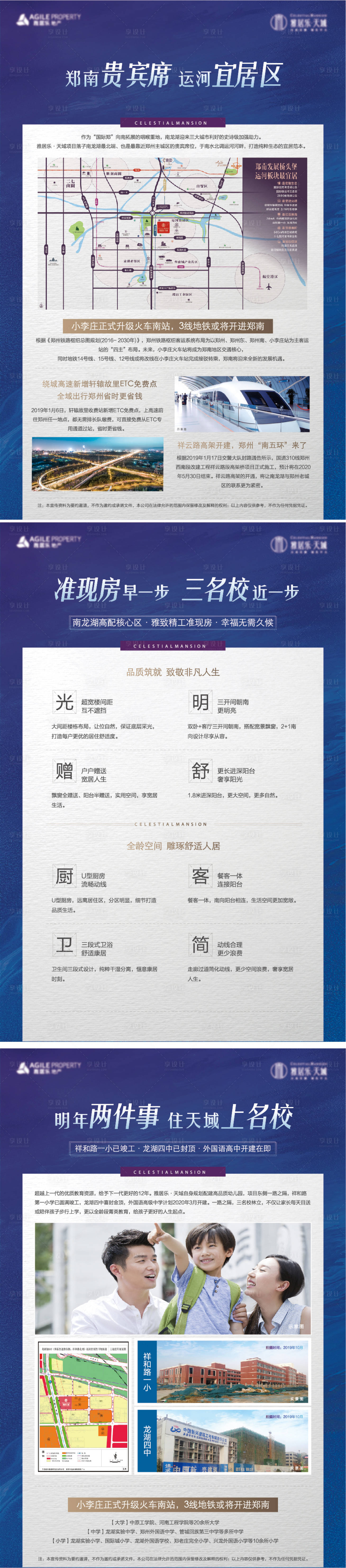 源文件下载【享设计】搜索编号：31750013150287647【学区房优点展板】