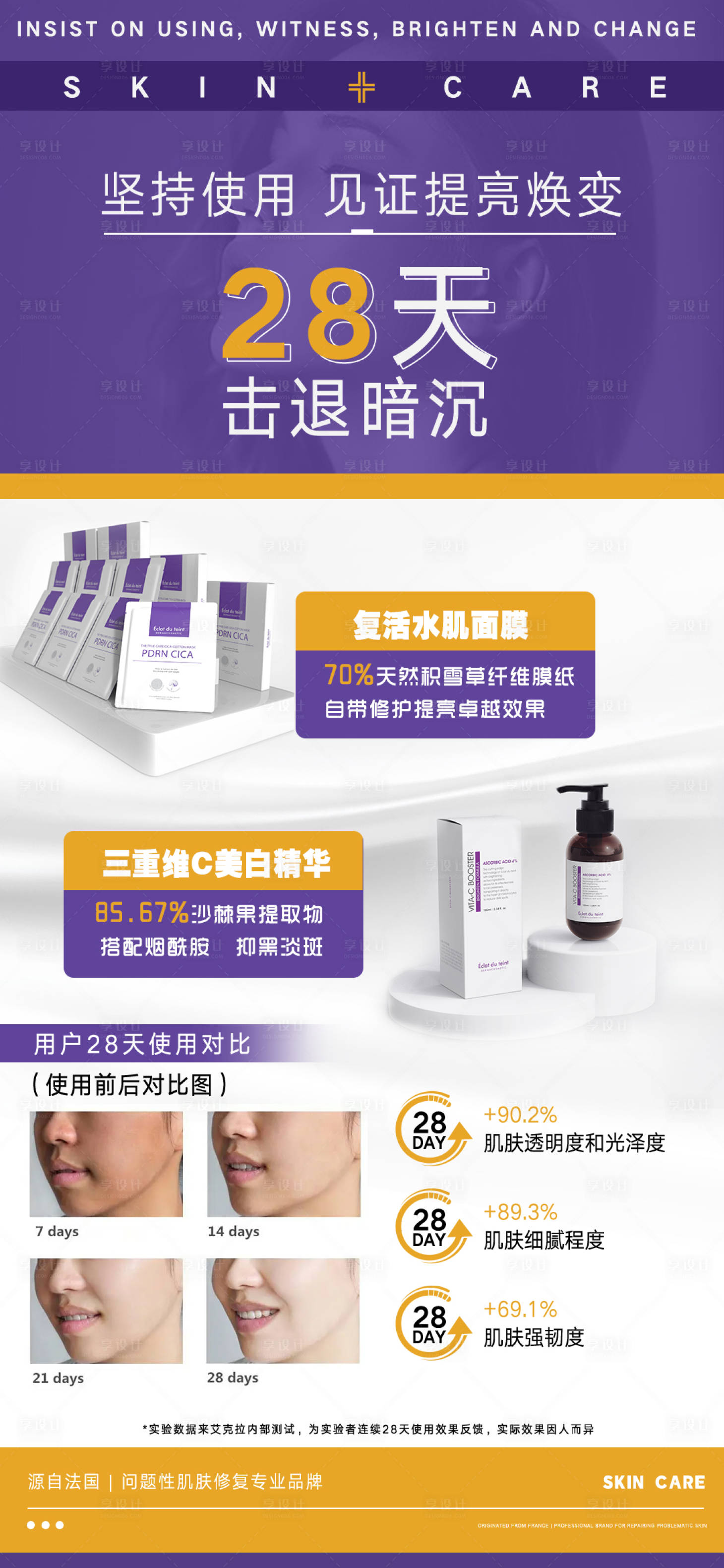 源文件下载【享设计】搜索编号：26690013147267240【医美美业产品护肤组合海报】