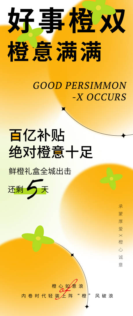 源文件下载【好事橙双海报】编号：61710013121216073