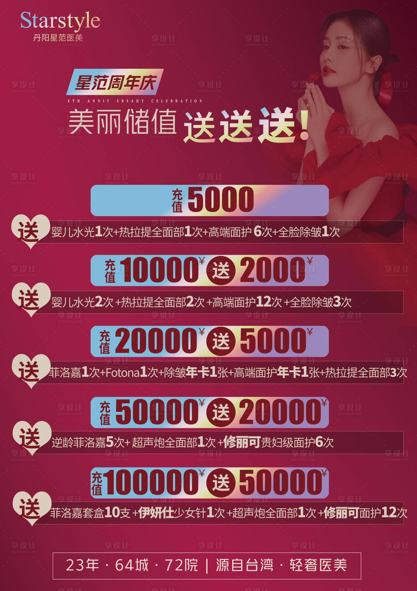 源文件下載【享設(shè)計】搜索編號：59710013355303846【高端醫(yī)美A4充值臺卡】