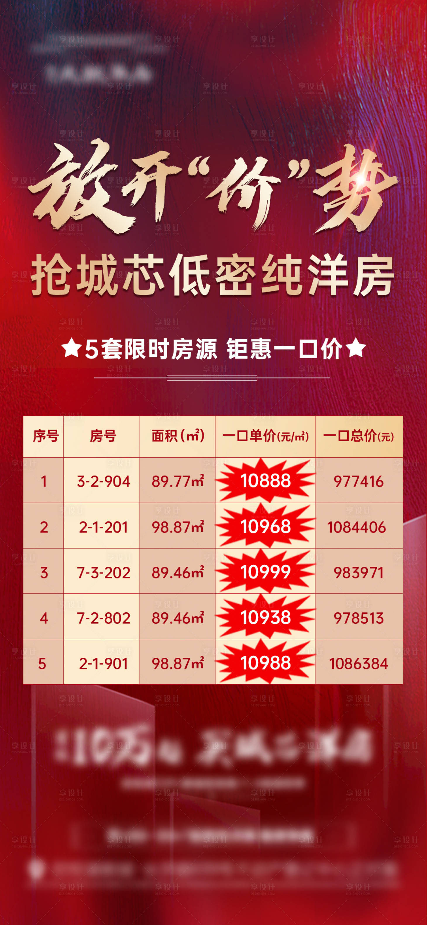 源文件下載【享設計】搜索編號：15550013149516860【紅金熱銷特價房】