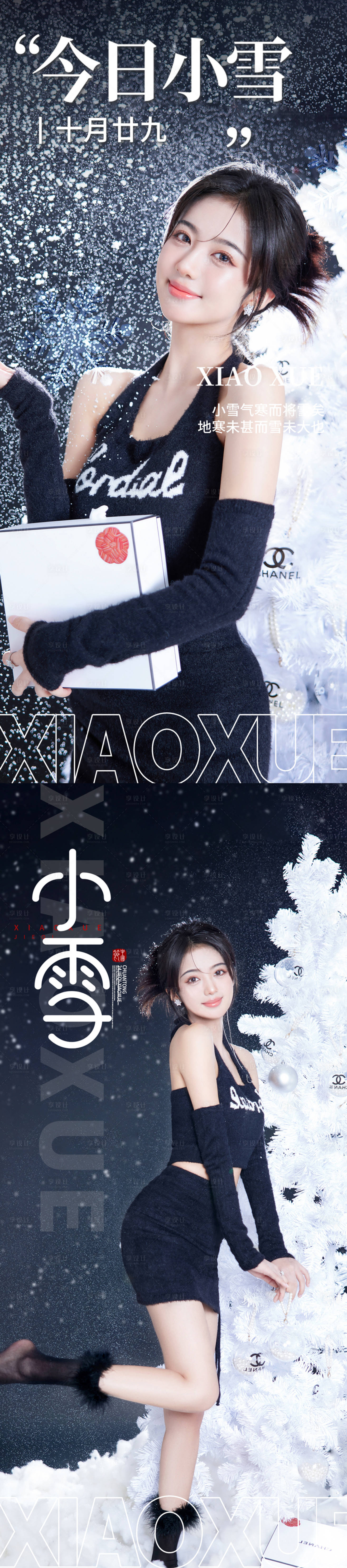 源文件下載【醫美小雪海報】編號：79120013176016630