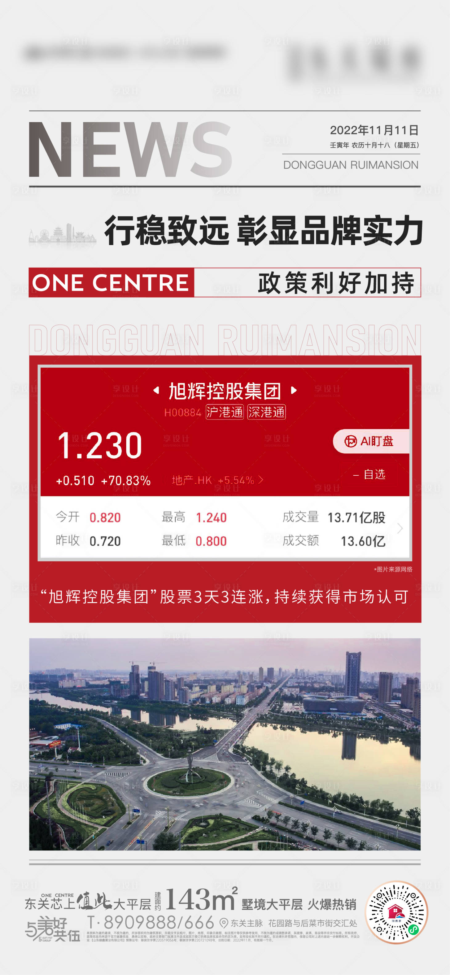 地产楼市利好政策快讯海报AI广告设计素材海报模板免费下载-享设计