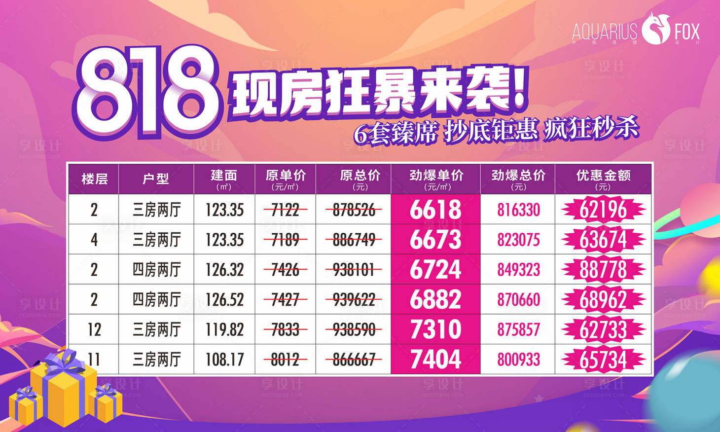 源文件下載【享設計】搜索編號：99460013154346846【地產特價房展板】