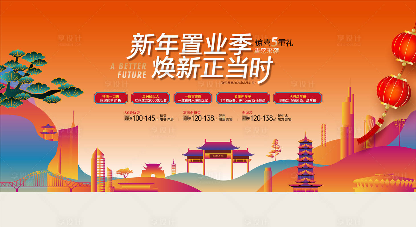 源文件下载【享设计】搜索编号：25410013403634626【置业活动背景板】