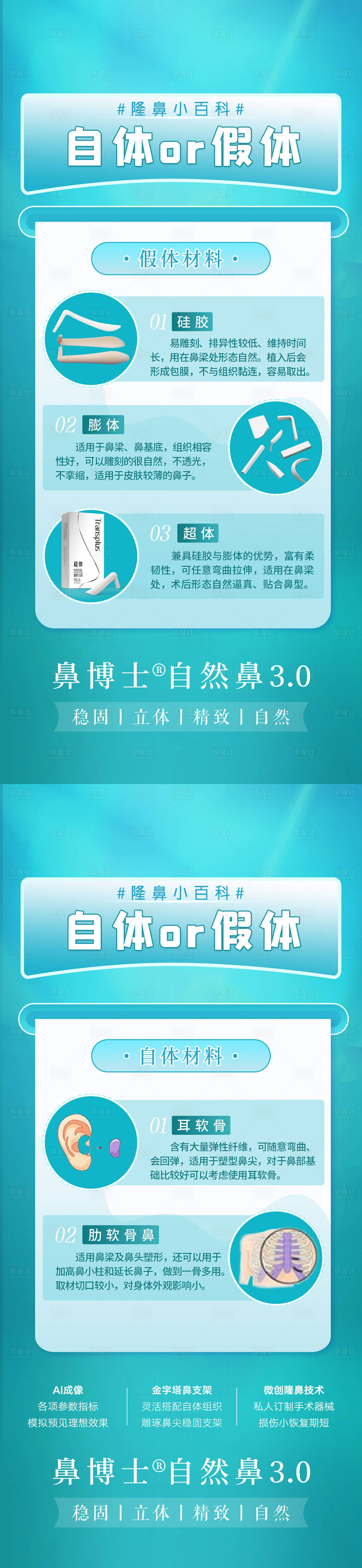 源文件下载【享设计】搜索编号：78980013454564981【隆鼻科普医美假体】
