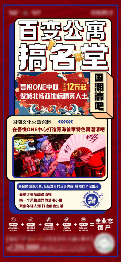 源文件下载【国潮公寓业态海报】编号：62170013562256568