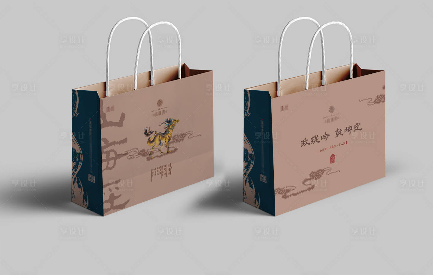 源文件下載【享設(shè)計(jì)】搜索編號(hào)：88320013397144342【高端住宅VI應(yīng)用手提袋】