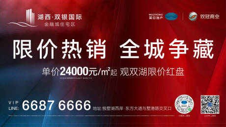 源文件下载【地产销售热销红金海报展板】编号：36050013628276431