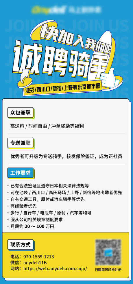 源文件下载【骑手招募海报】编号：20221102222824226