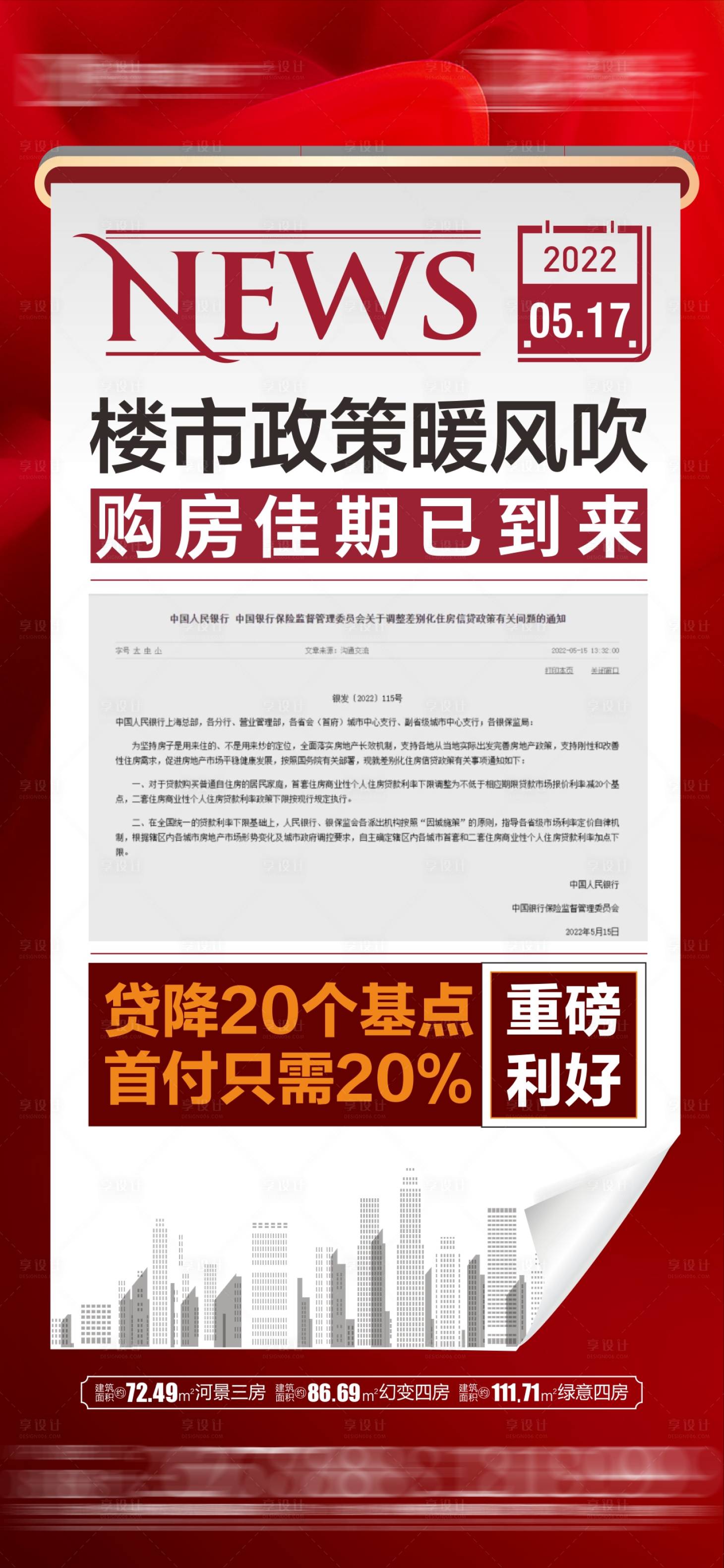 源文件下载【享设计】搜索编号：84690013047626691【地产政策大字报】