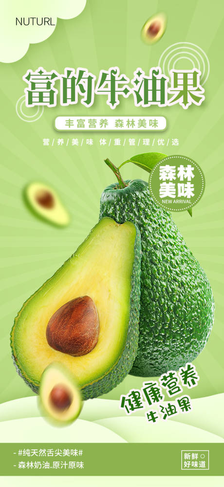 源文件下载【牛油果海报】编号：21480013549406045