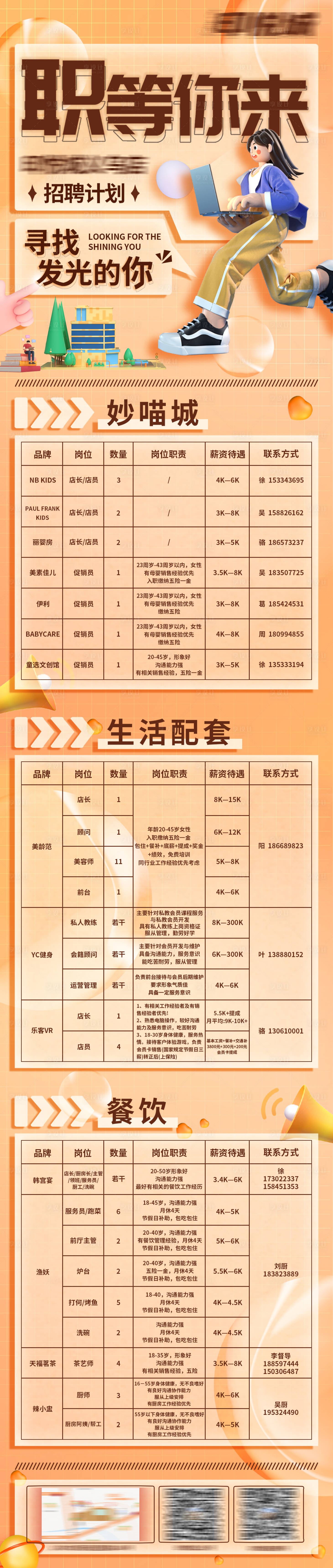 源文件下載【享設(shè)計】搜索編號：32930013460789983【招聘長圖海報】
