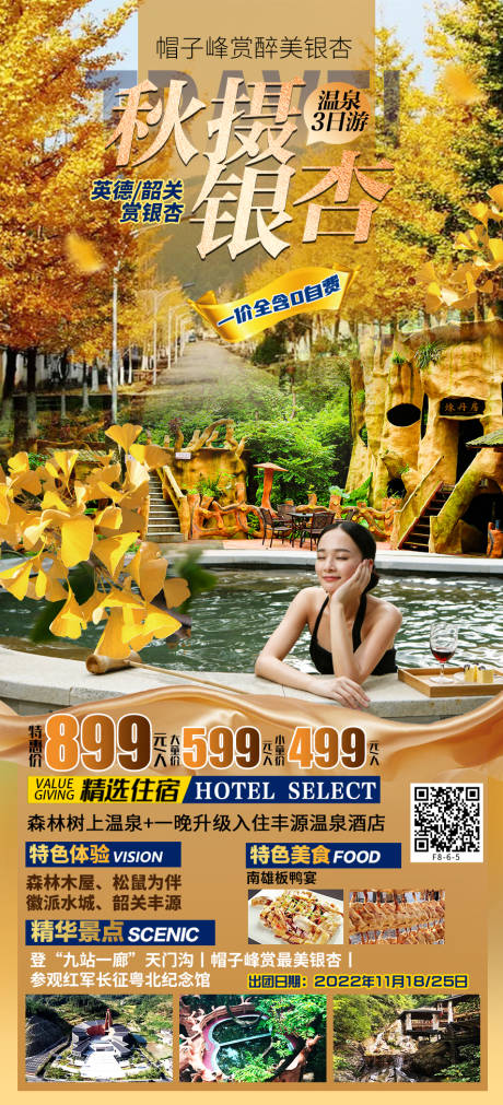 源文件下载【享设计】搜索编号：90280013072294070【秋摄银杏旅游海报】